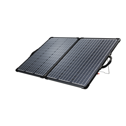 ACOPower PLK 120W portable solar panel kit fully unfolded